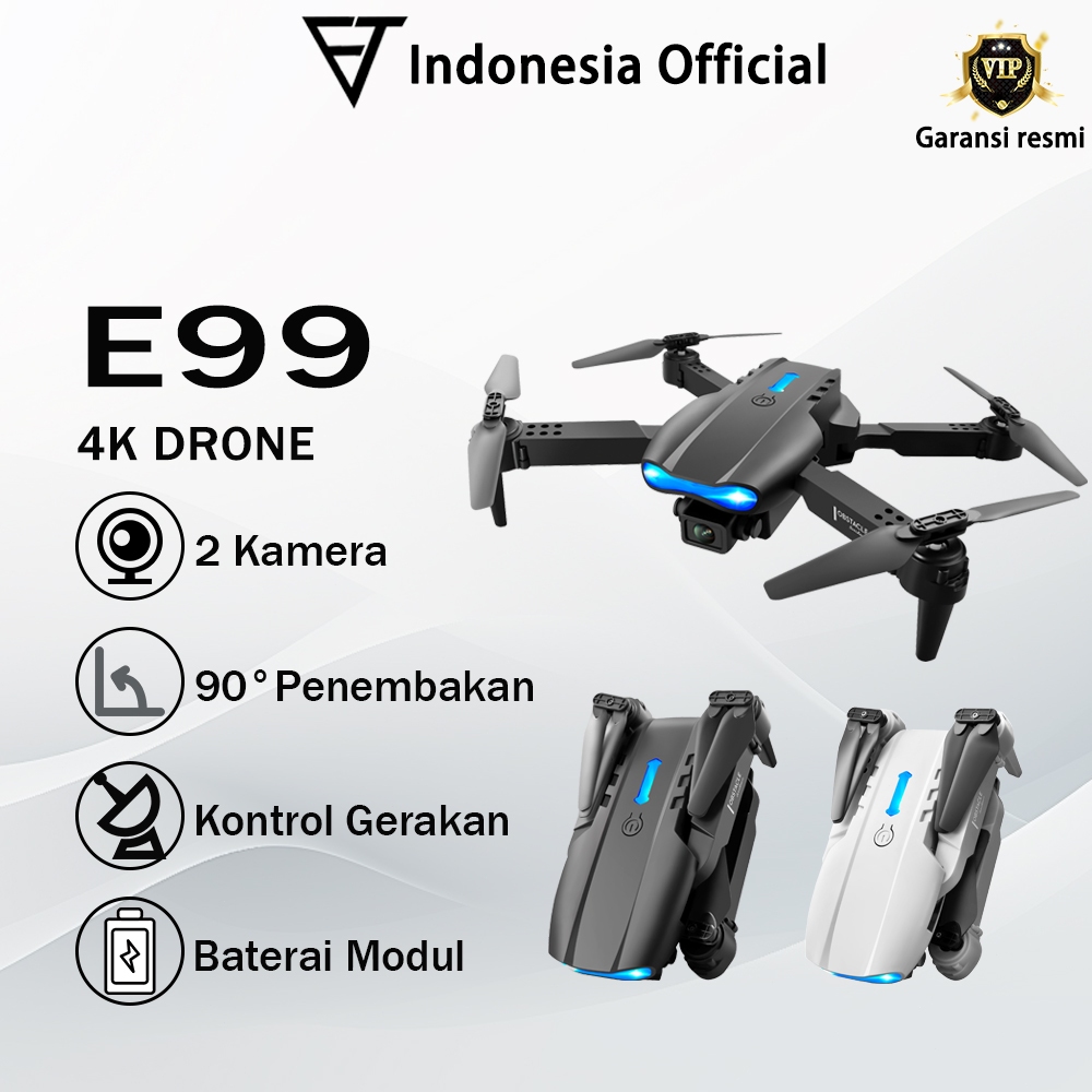 Jual FTT Smart Drone E88 Pro/E99 Pro 4k HD Dual Camera Shoot Original ...