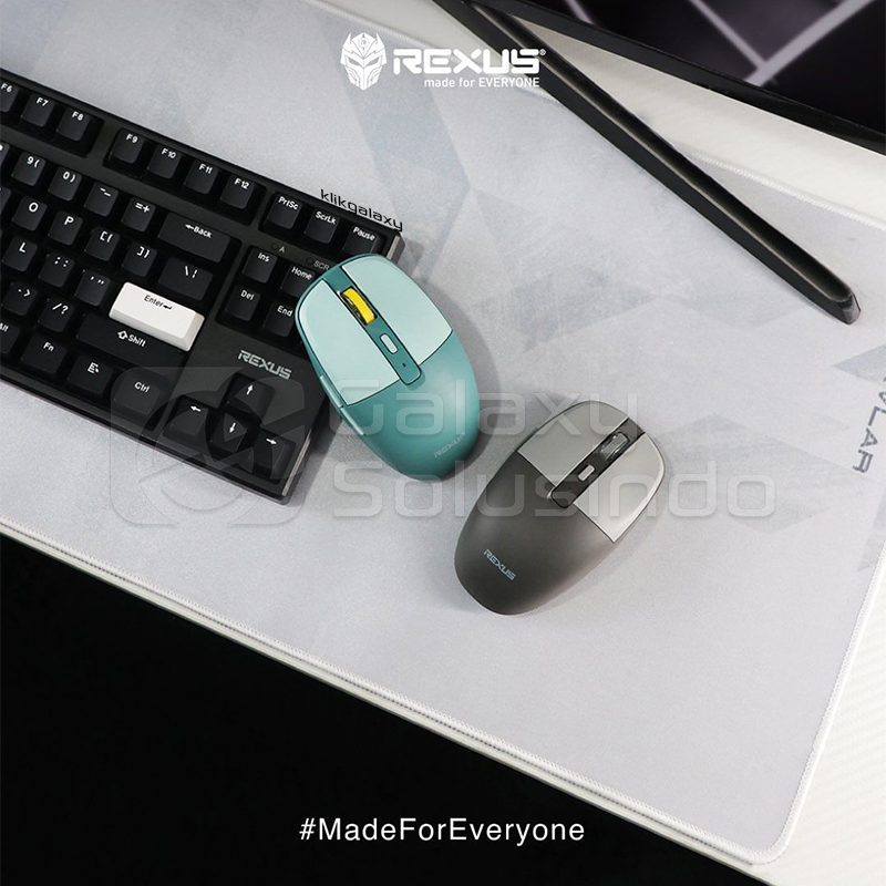 Jual Rexus NAVA Q10 Wireless Bluetooth Gaming Mouse Black / Green ...