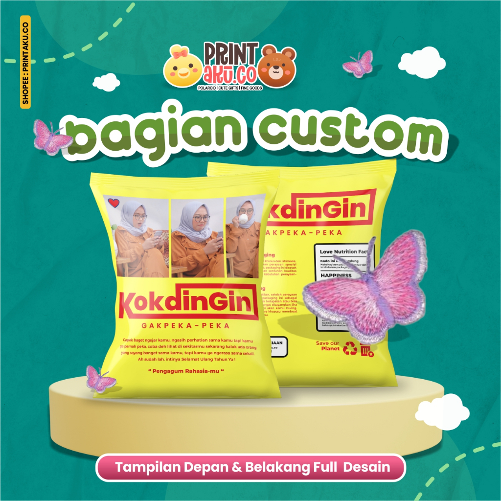 Jual Snack Custom Foto Teks Bungkus Pouch Jumbo Series Konidin Shopee Indonesia 8392