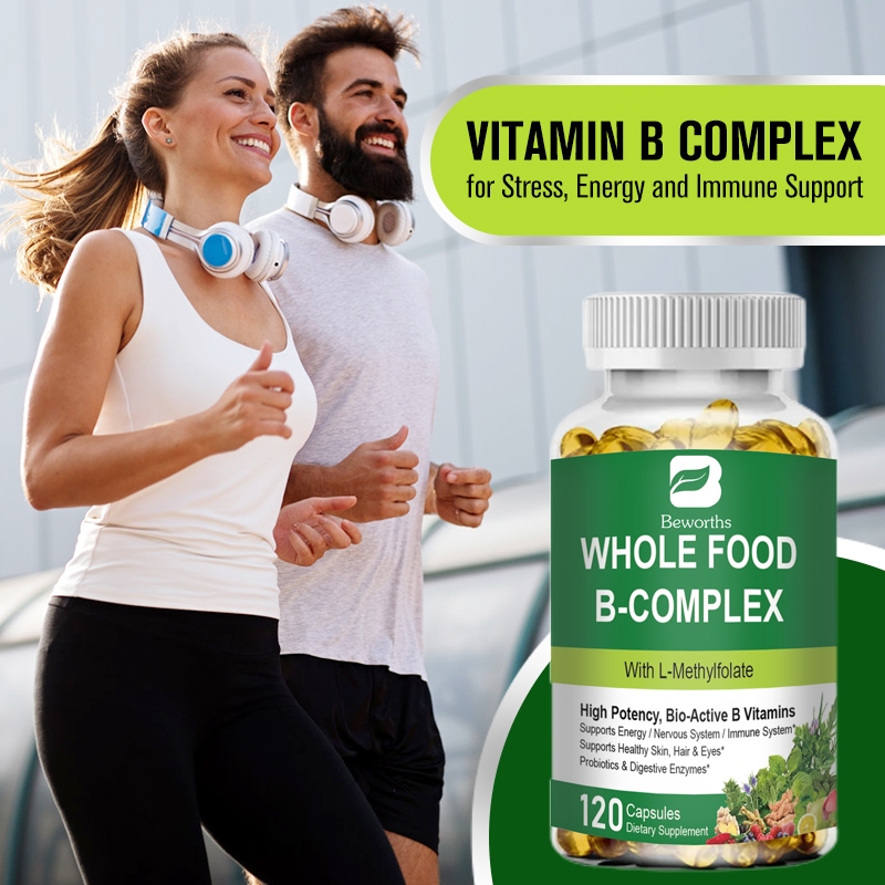 Jual BEWORTHS Vitamin B Complex Capsules B1, B2, B3, B5, B6, B7, B9 ...