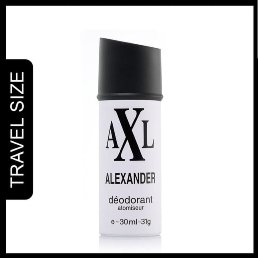 Jual TERMURAH!!! AXL Alexander Deodorant Spray Putih 30 ml | Shopee ...