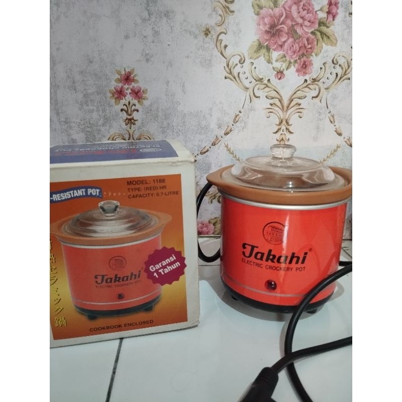 Jual Slow Cooker Takahi 0.7 liter Preloved (Baca Deskripsi Lengkap