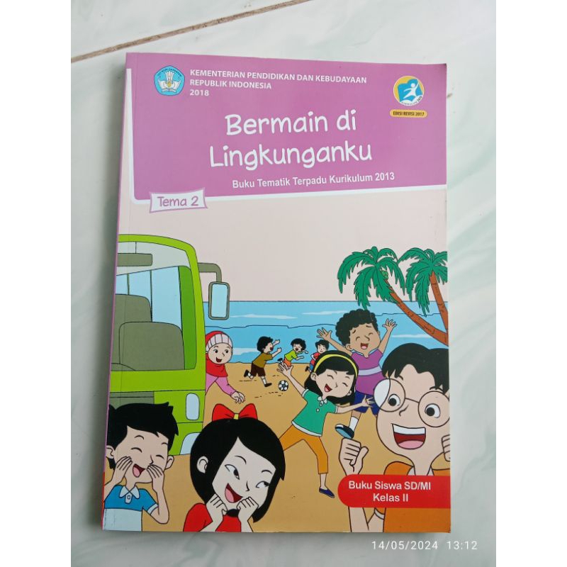Jual Buku Siswa Sd Mi Kelas 2 Tema Bermain Di Lingkunganku Shopee