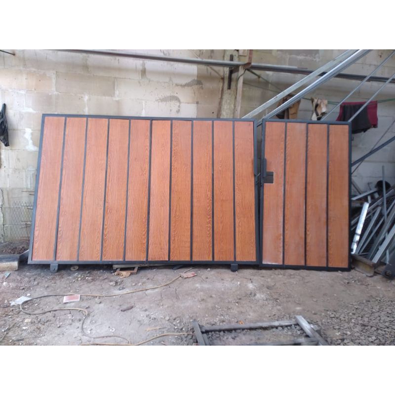 Jual Pagar Minimalis Grc Kayu | Shopee Indonesia