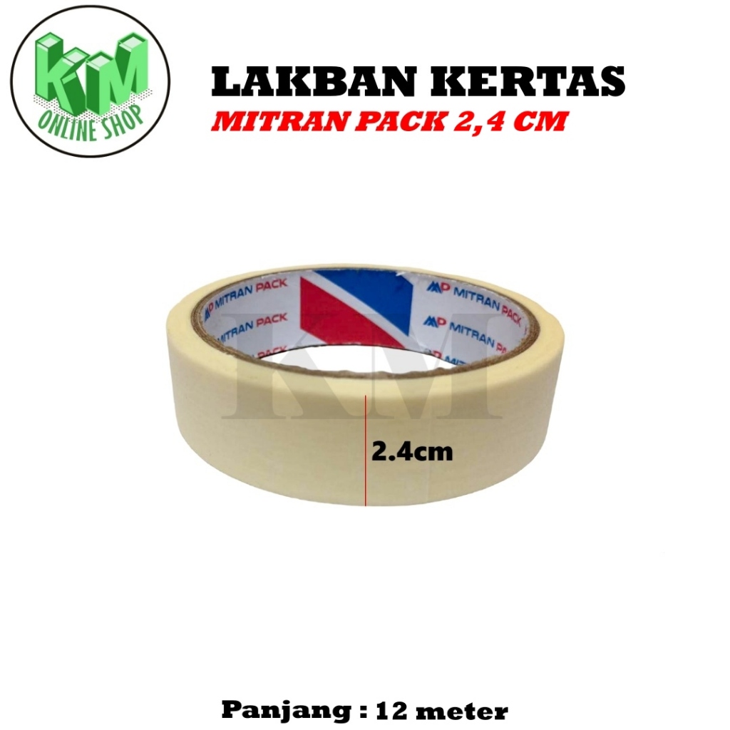 Jual LAKBAN KERTAS KECIL 1 inch ( 24 MM / 20 METER ) / ROLL | Shopee ...