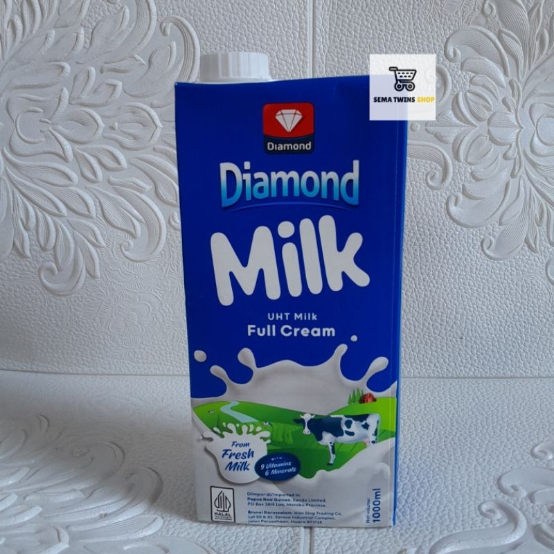 Jual Diamond Uht Milk Full Cream 1000ml Shopee Indonesia