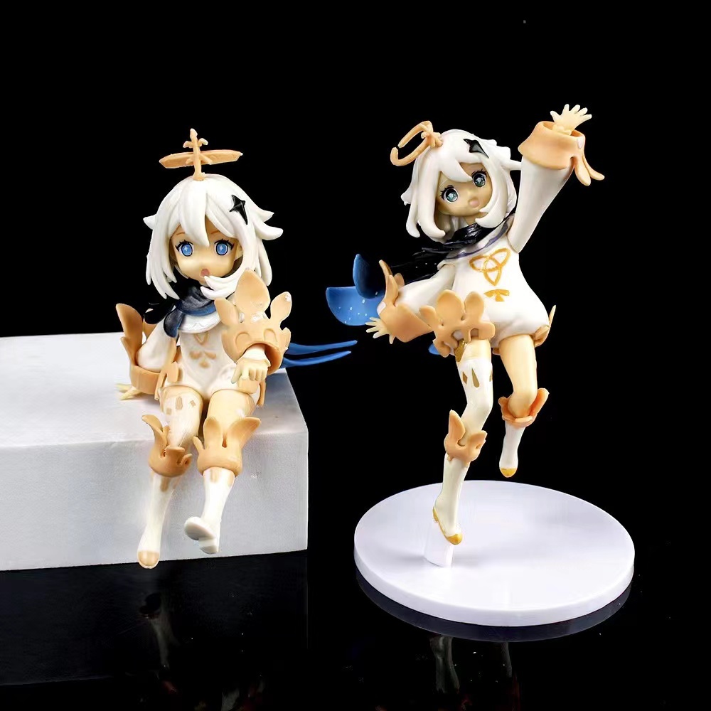 Jual Genshin Impact Paimon Action Figure 13cm berdiri&12cm duduk ...