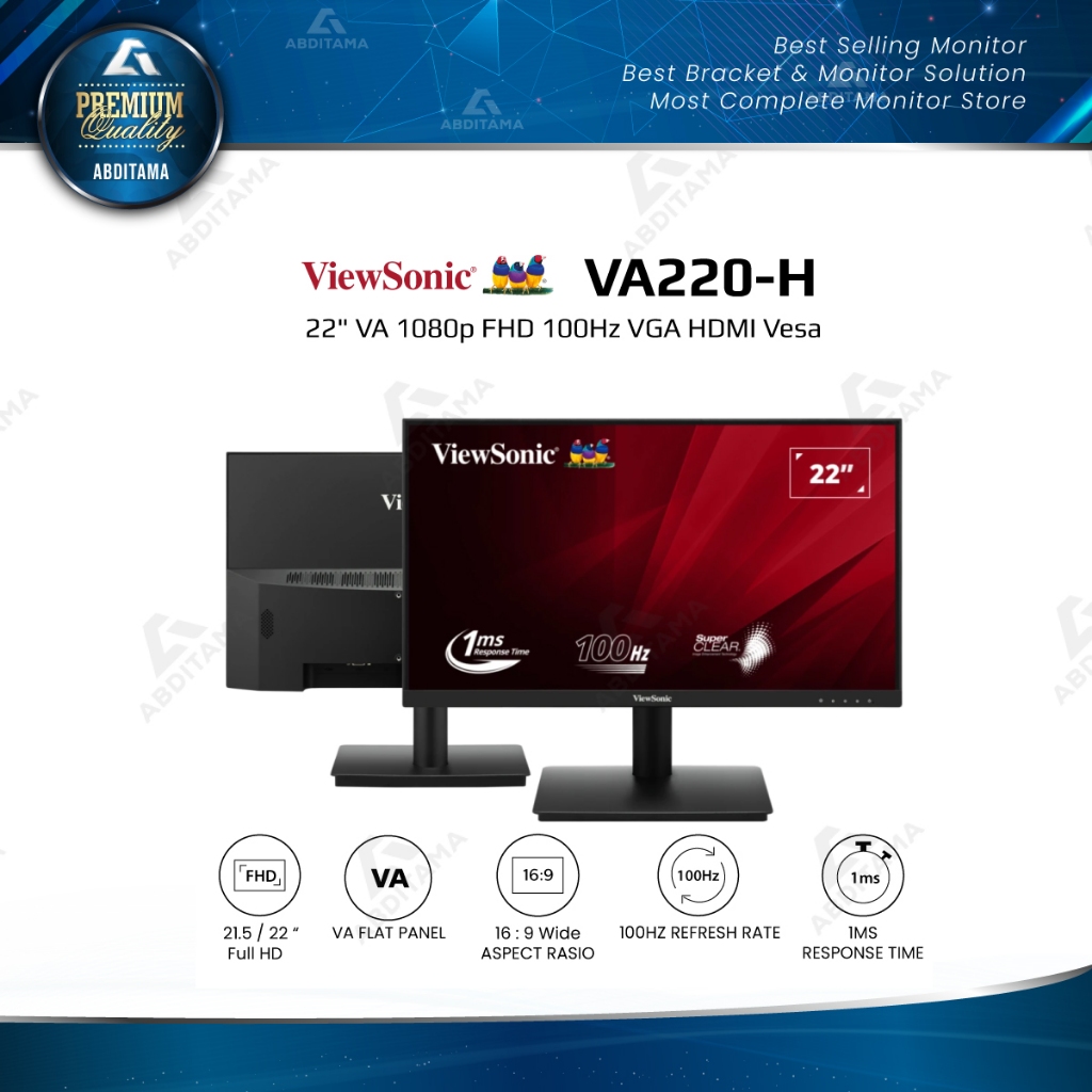 Jual Monitor LED Vewsonic VA220-H 22