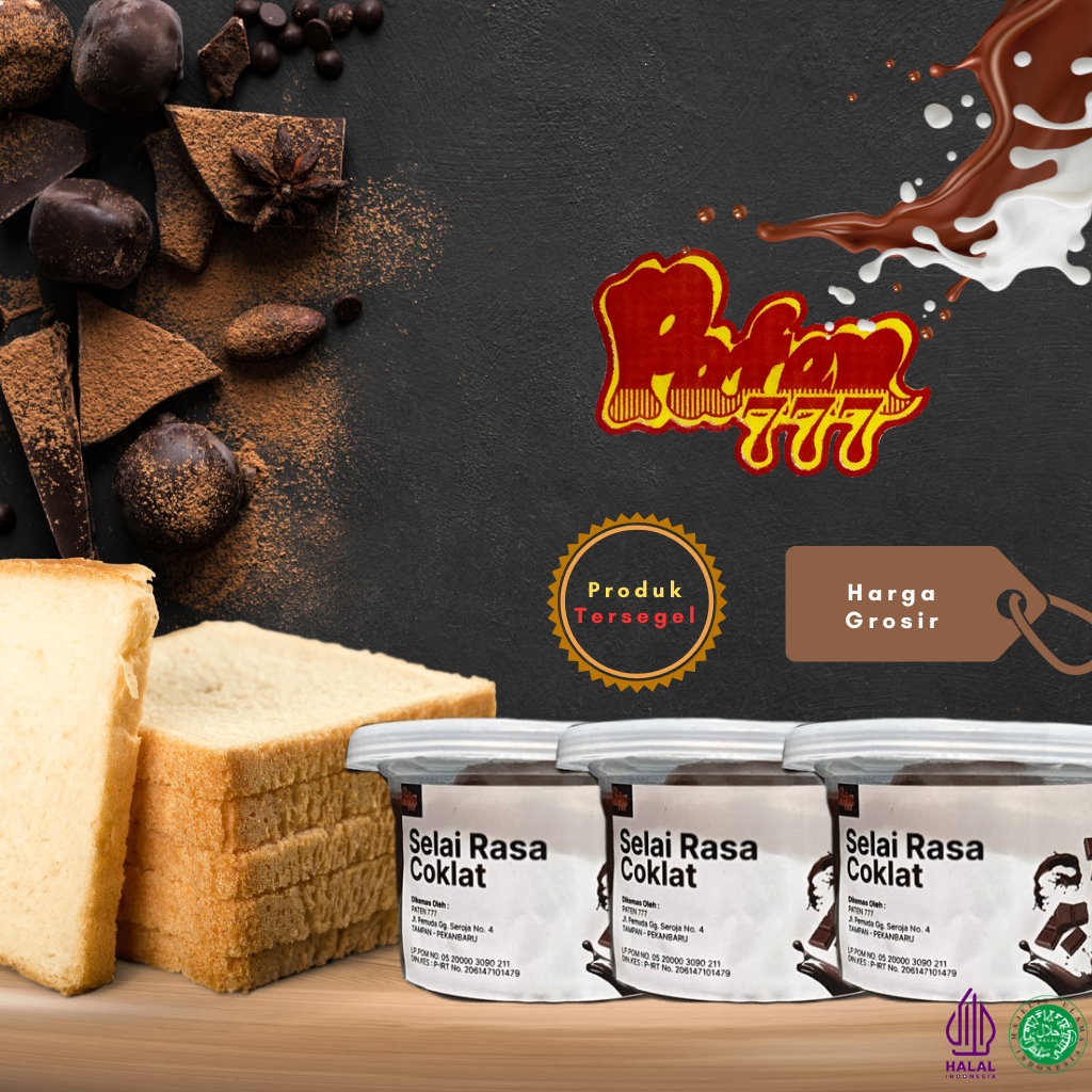 Jual Selai Coklat Premium REPACK (100 Gram) BERSEGEL - Selai Roti Bakar ...