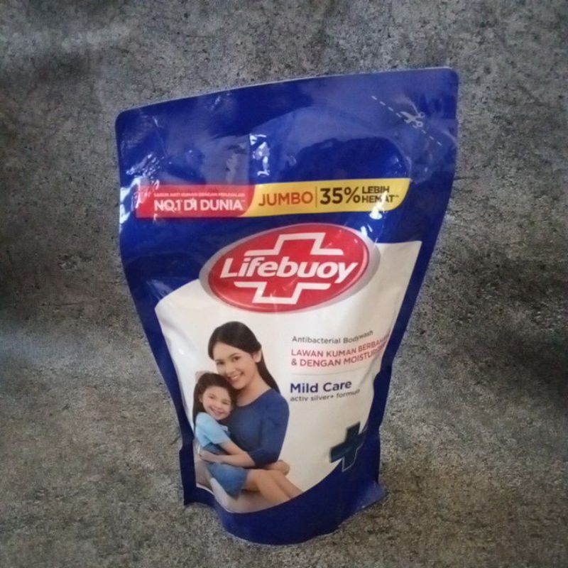Jual Lifebuoy mild care lifeboy biru sabun mandi jumbo 825ml | Shopee ...