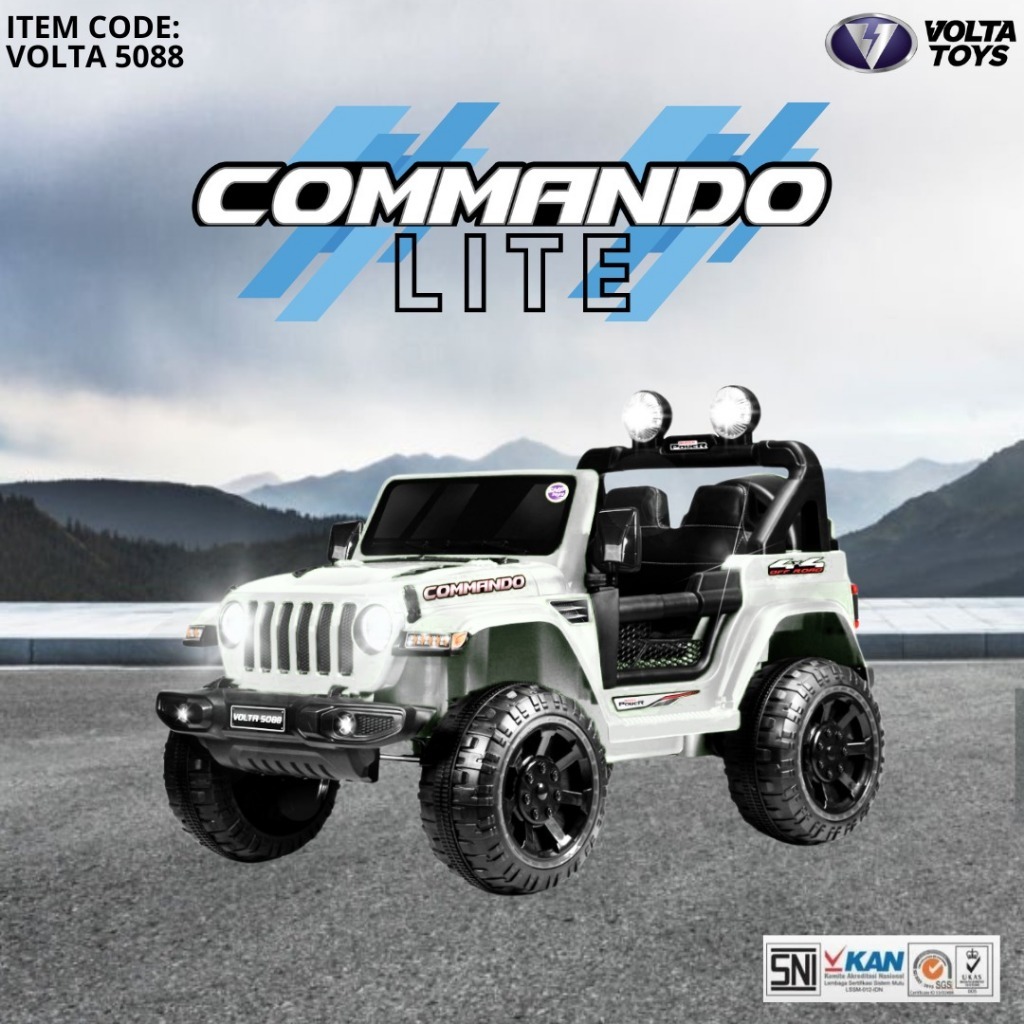 Jual Mainan Mobil Aki Anak Commando Lite SHP VOLTA 5088 KOmando Ban ...