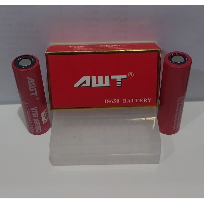 Jual BATRAI AWT HITAM 3000MAH 40A/BATRAI AWT HITAM 18650 3,7V | Shopee ...