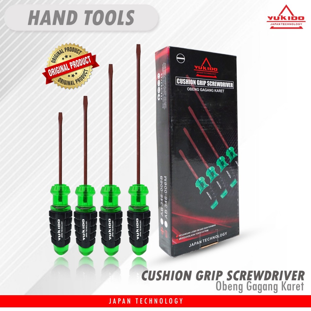 Jual YUKIDO OBENG +/- PLES MIN MAGNETIC OBENG BAHAN S2 UKURAN 4 IN 6 IN ...