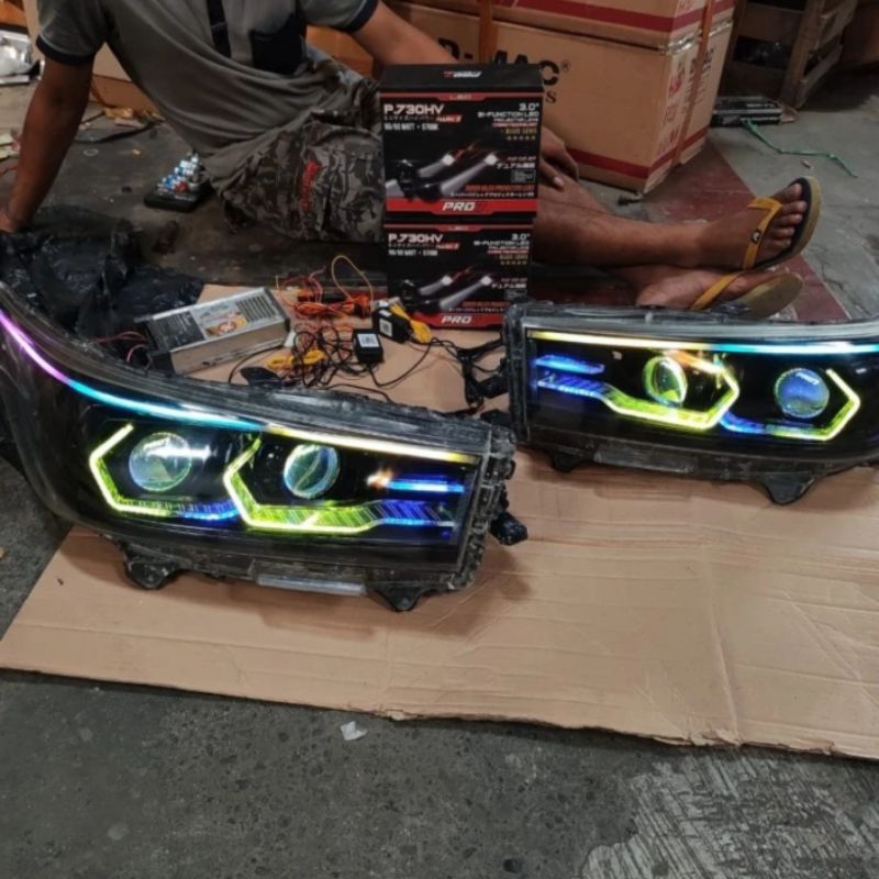 Jual Paketan Headlamp Innova Reborn Full Rgb Matrix Dan Alis Running