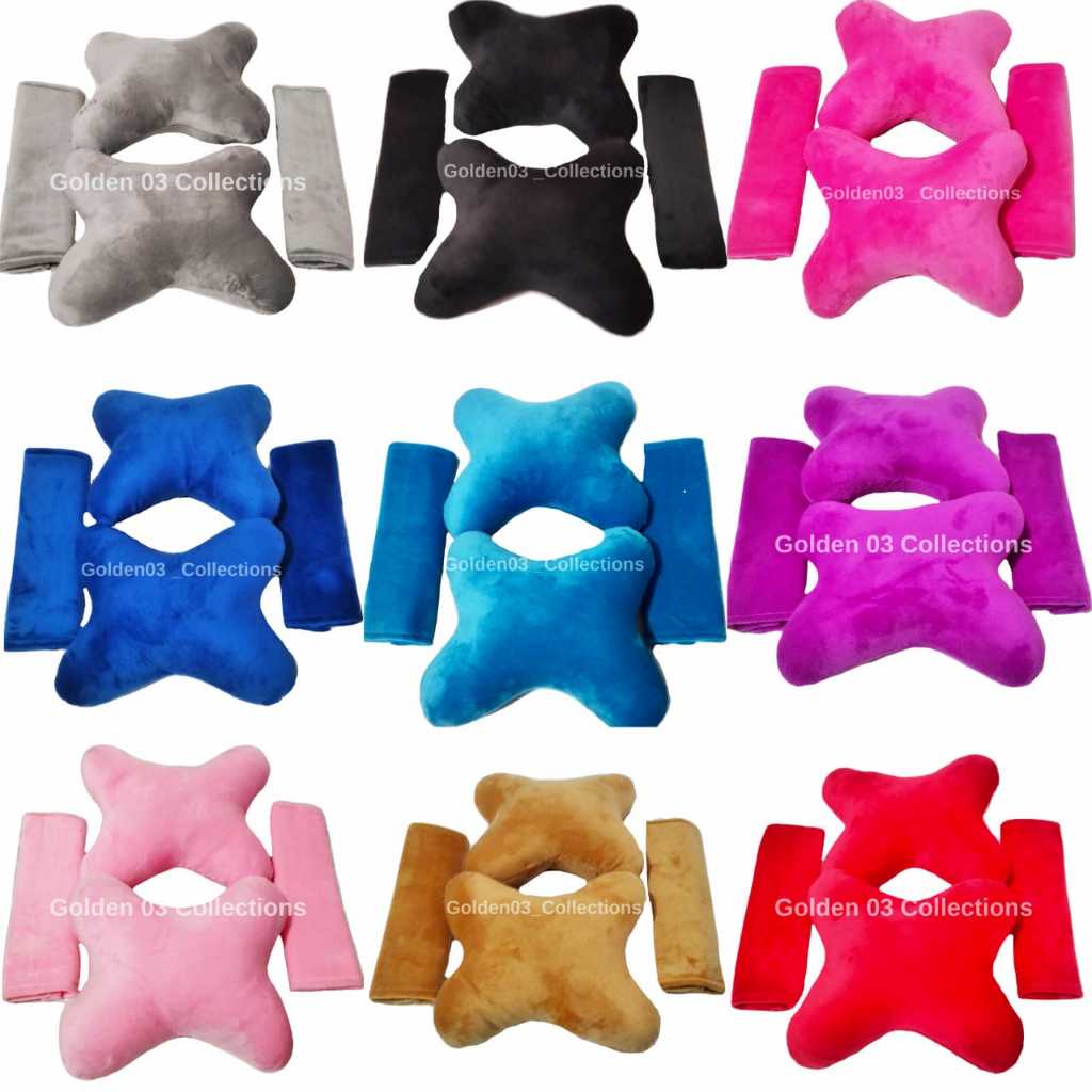 Paket Bantal Mobil  Seatbelt 2in1 Produksi Lokal SNI