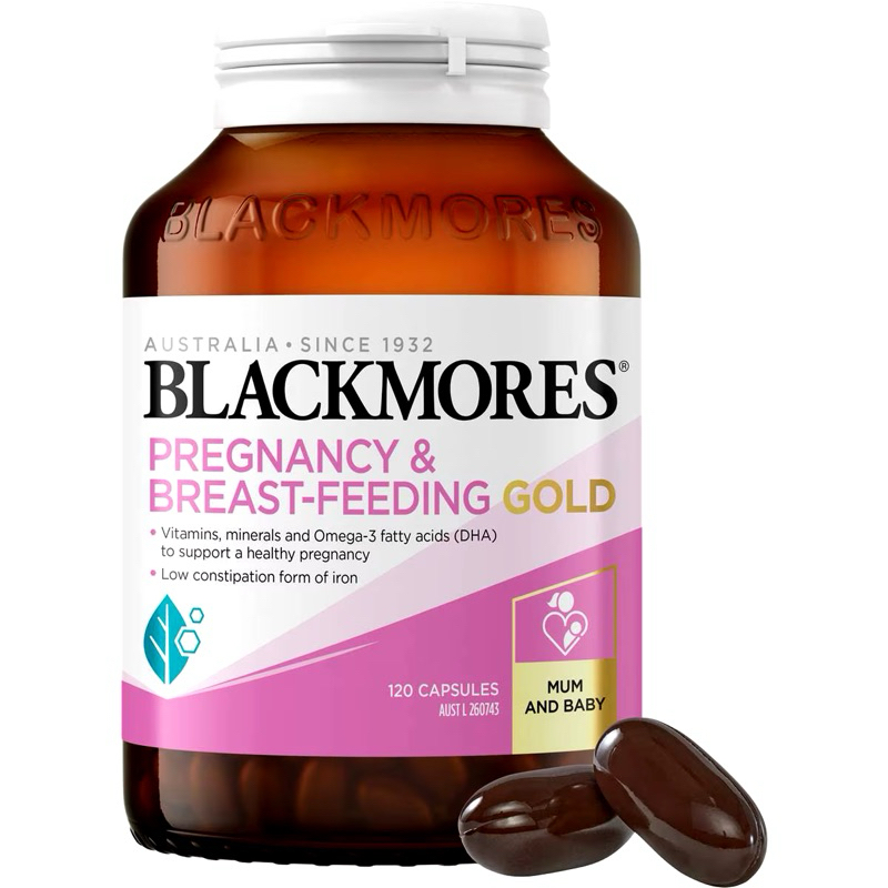 Blackmores Pregnancy & Breastfeeding Gold Vitamin Capsules 60 Pack