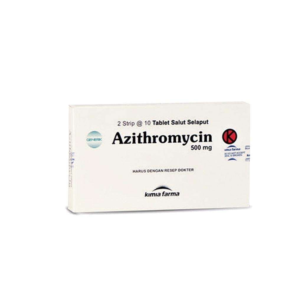 Jual AZITHROMYCIN 500 MG BOX 20 TABLET KIMIA FARMA | Shopee Indonesia