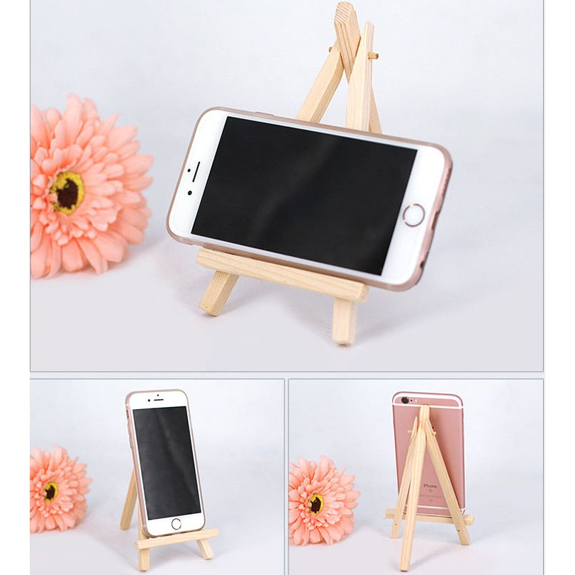 Jual COD Mini Easel Stand Tripod Kayu Wooden Easel Holder Mini 12