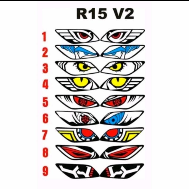 Jual sticker stiker lampu R15 V2 | Shopee Indonesia