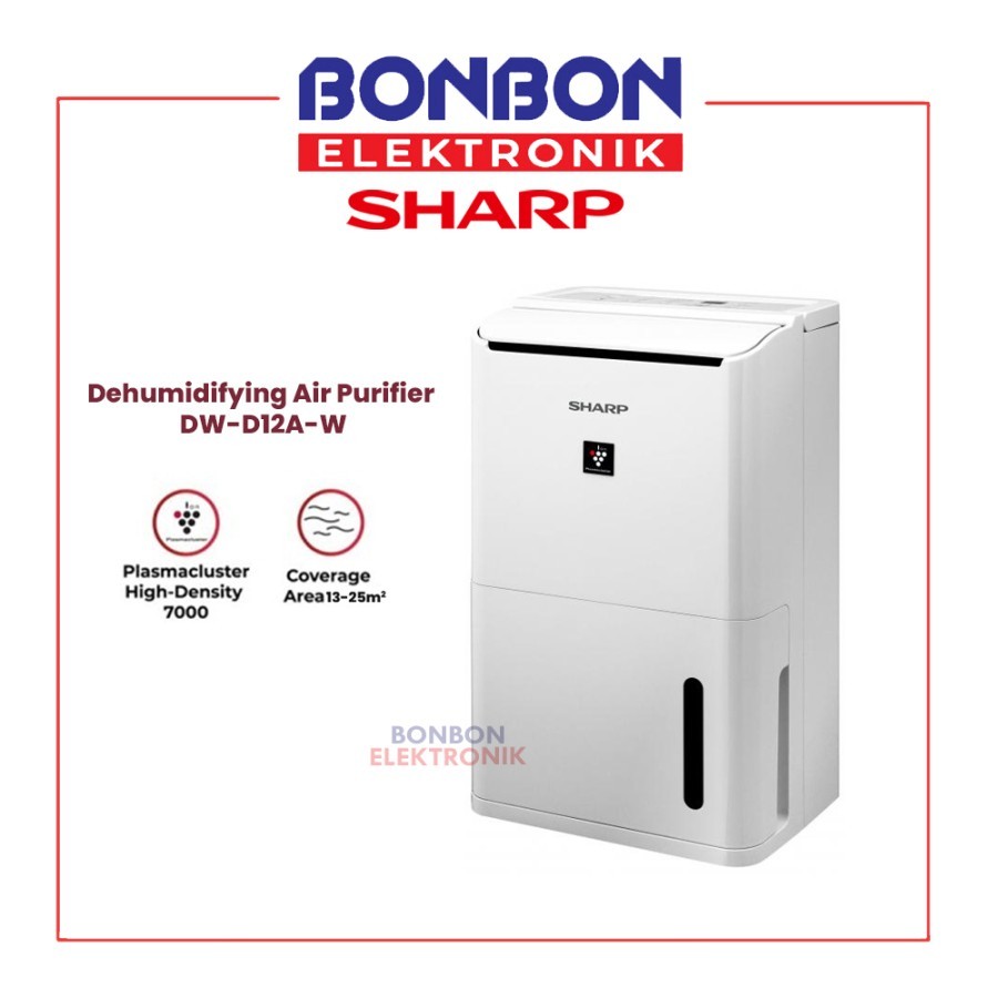 Jual Sharp Dehumidifying Air 26m² DW-D12A-W / Plasmacluster Humidifier ...