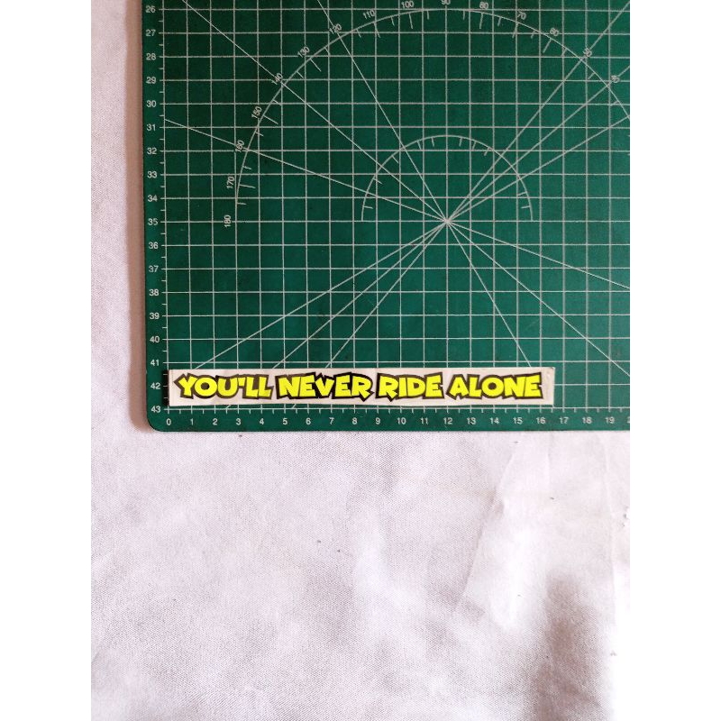 Jual Stiker You'll Never Ride Alone Cutting Oracal | Shopee Indonesia
