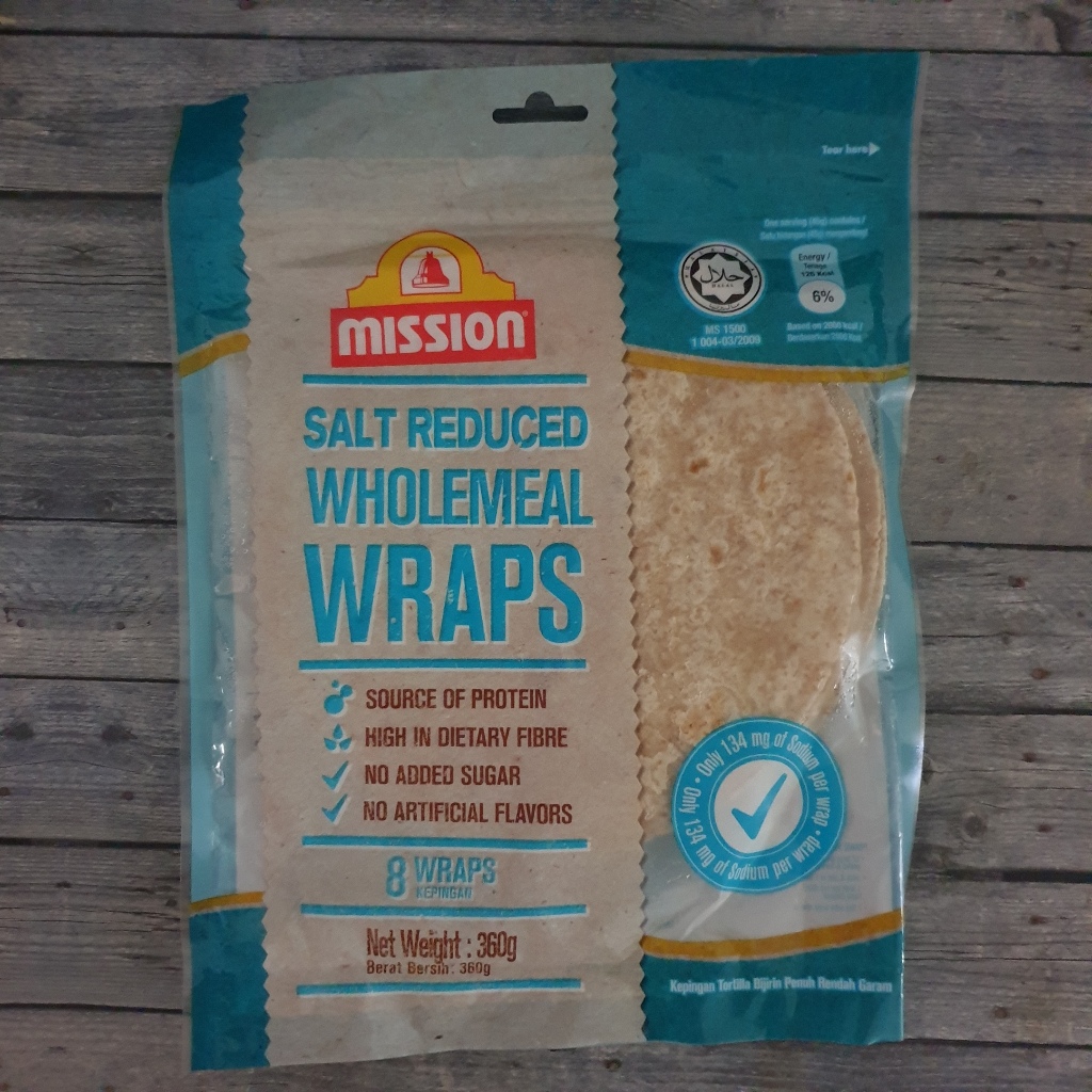 Jual Mission Salt Reduced Wholemeal Wraps Parata Roti Chanai Chapatti ...