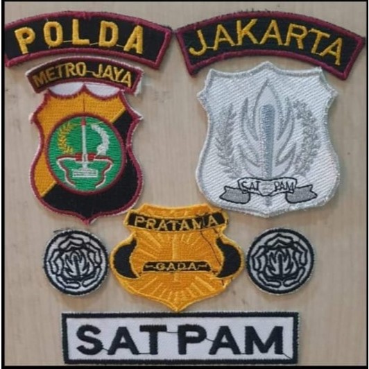 Jual Bordiran Satpam Standar - Bet Satpam - Patch Satpam 1 paket dan ...