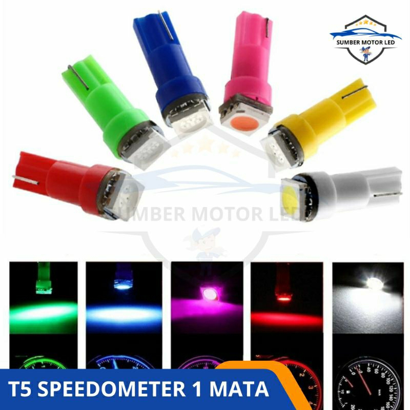 Jual Lampu Speedometer Led T5 1 Titik Lampu Panel Speedometer Indicator ...