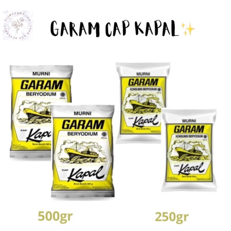 Jual Garam Dapur Cap Kapal Gram Beryodium Garam Kapal Sg Shopee