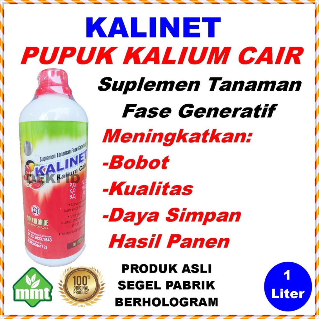 Jual Kalinet 1 Liter Pupuk Kalium Cair Pembuahan Generatif Tanaman