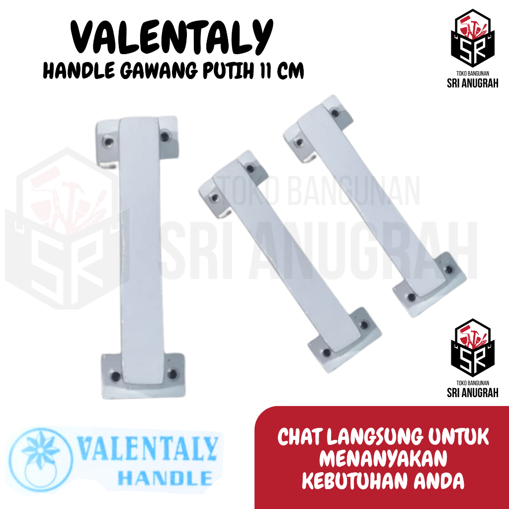 Jual VALENTALY Handle Gawang Putih Aluminium | Shopee Indonesia