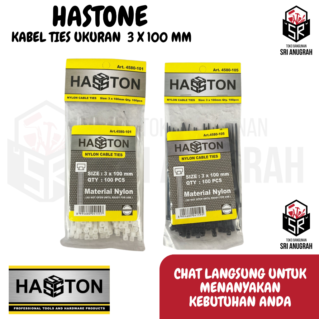 Jual Kabel Ties HASTON Ukuran 3 x 100 mm | Shopee Indonesia