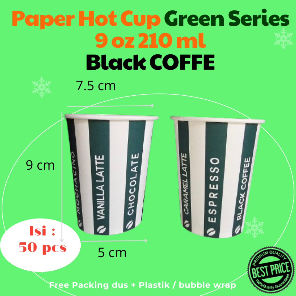 Jual Paper Hot Cup Gelas Kertas Oz Ml Motif Black Coffee Isi