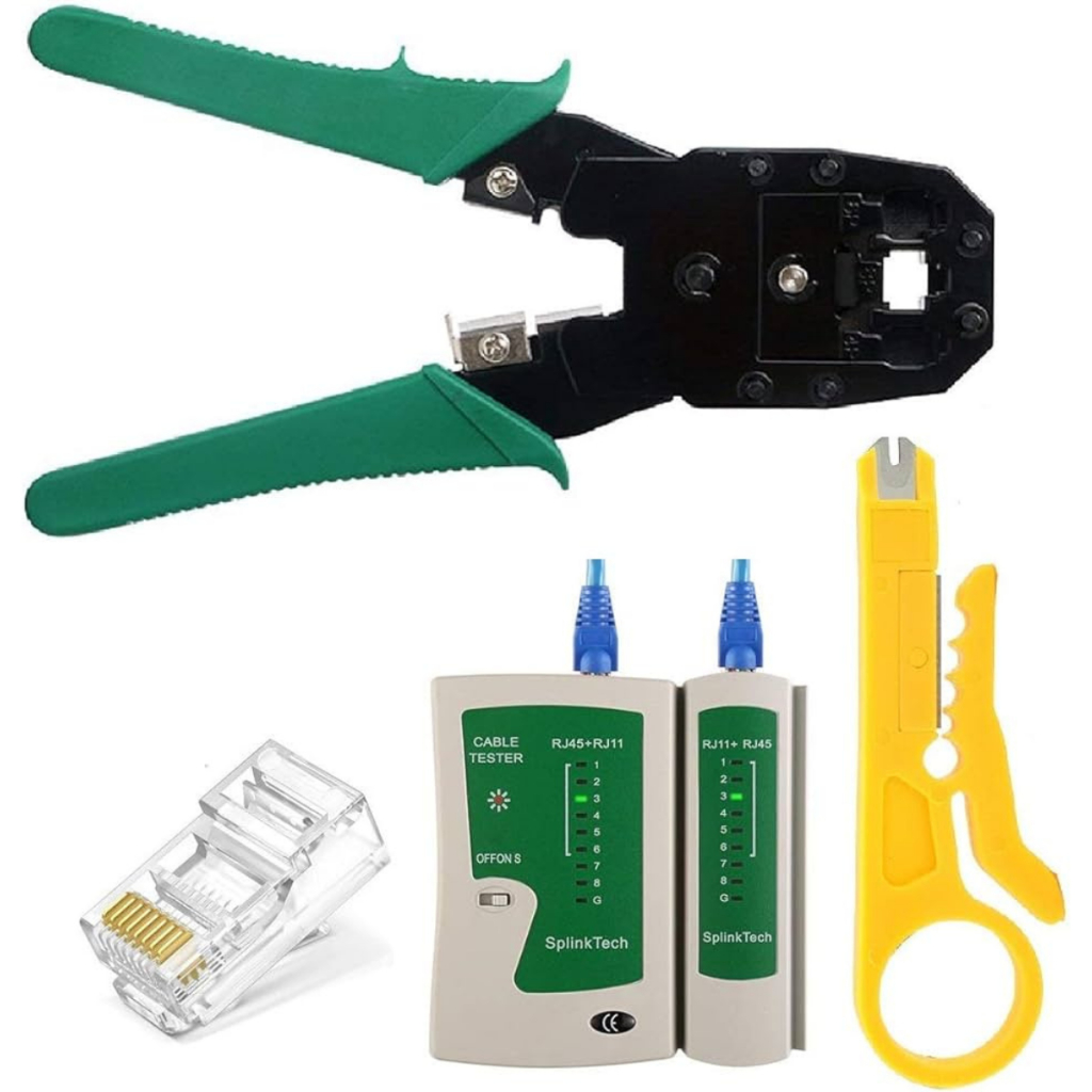 Jual SET CRIMPING TANG + LAN TESTER + RJ45 20 PC NETWORK LAN CABLE ...