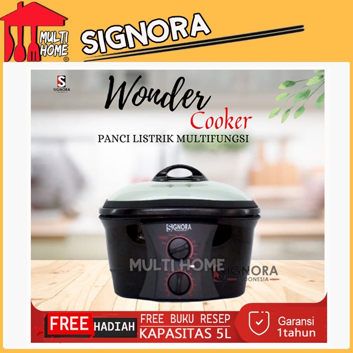 Jual Signora New Wonder Cooker - Panci Listrik Multifungsi Kapasitas 5 ...