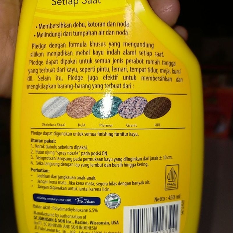 Jual Pledge Furniture Polish Liquid Pump 450ml | Shopee Indonesia