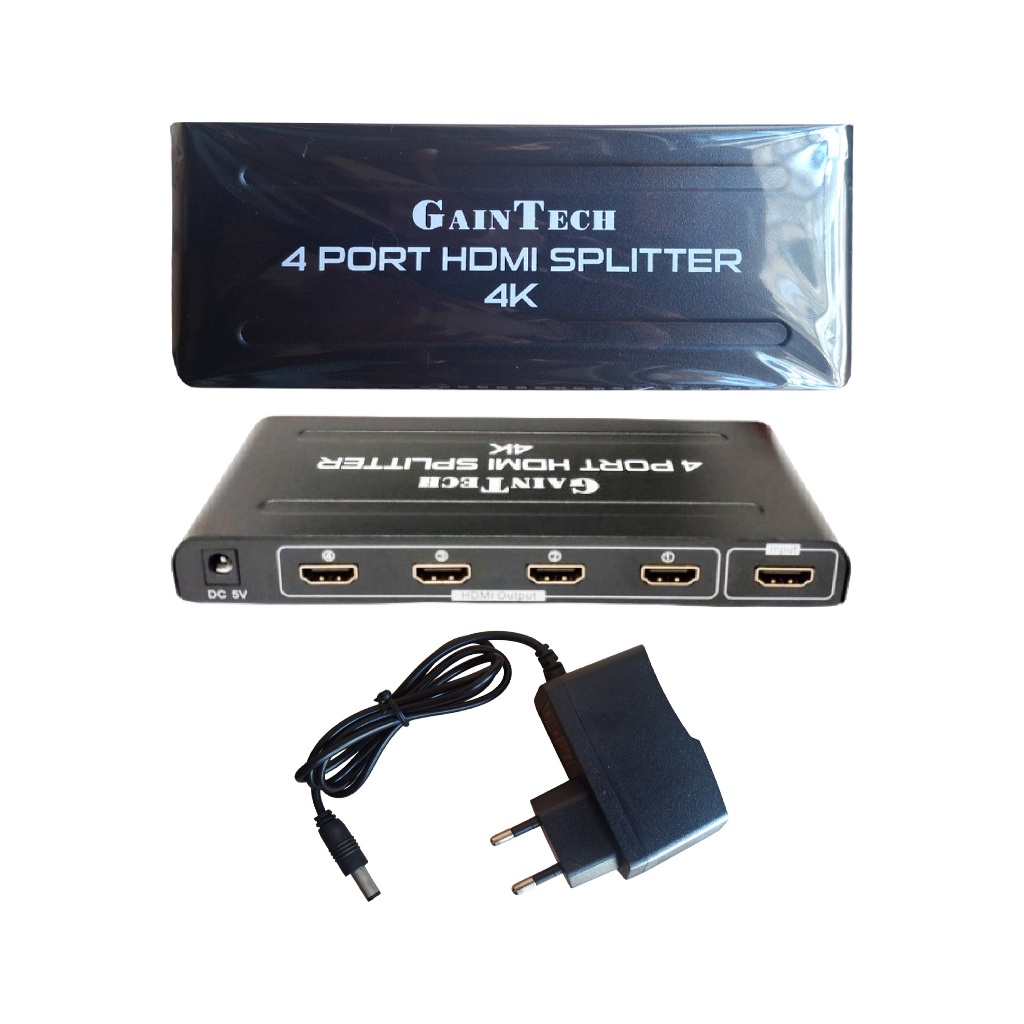 Jual Splitter HDMI 1-4 Gaintech 4 Port HDMI Splitter - GARANSI RESMI ...