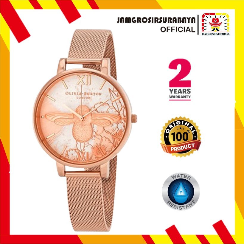 Jual JAM TANGAN WANITA OLIVIA BURTON OB16VM26 ABSTRACT FLORALS ROSEGOLD ORIGINAL GARANSI 2 TAHUN Shopee Indonesia