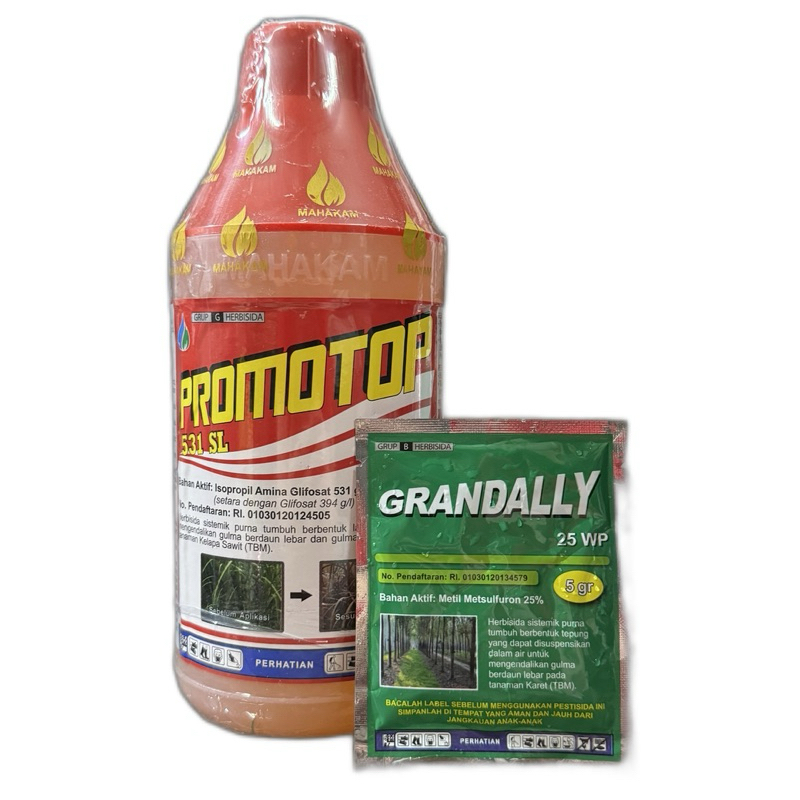 Jual HERBISIDA PROMOTOP 531 SL 1 LITER + GRANDALLY 25 WP 5 GRAM/RACUN ...