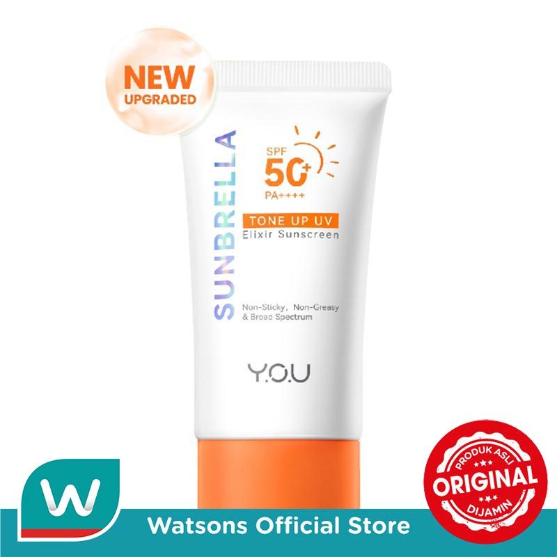 Jual YOU Sunbrella Tone Up UV Elixir Sunscreen 40ml | Shopee Indonesia