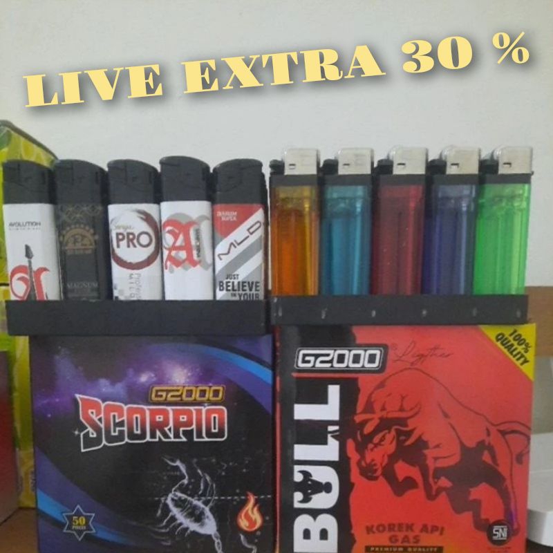 Jual Korek Gas 50 /25 pcs ( LIVE EXTRA 30 %) | Shopee Indonesia