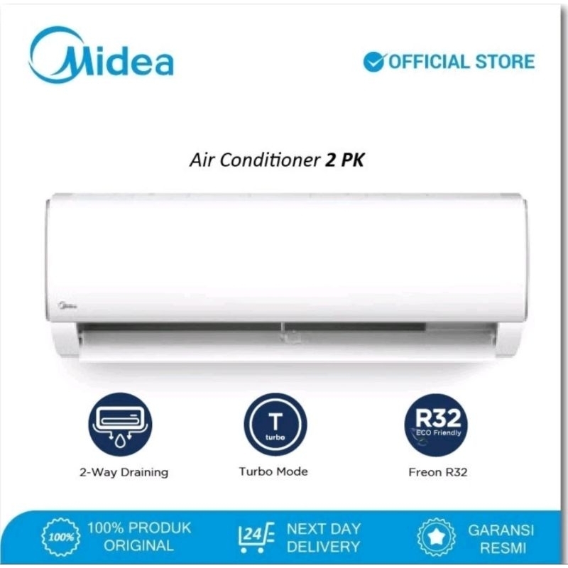 Jual Midea AC Standard 2 PK R32 Series MSAF-18CRN2X (Unit Indoor ...