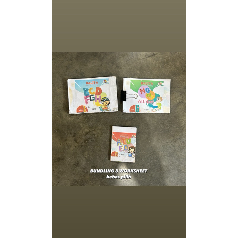 Jual Bundling Buku Cerita Belajar Membaca dan Worksheet AIUEO Shopee