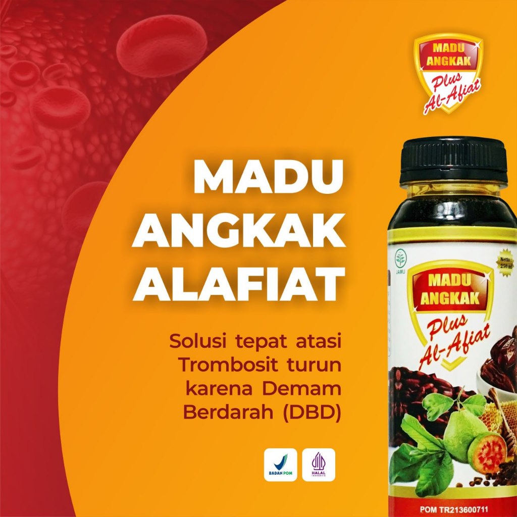 Madu Angkak Plus 250ml - Untuk Typus dan DBD (Extra Jambu Biji) 