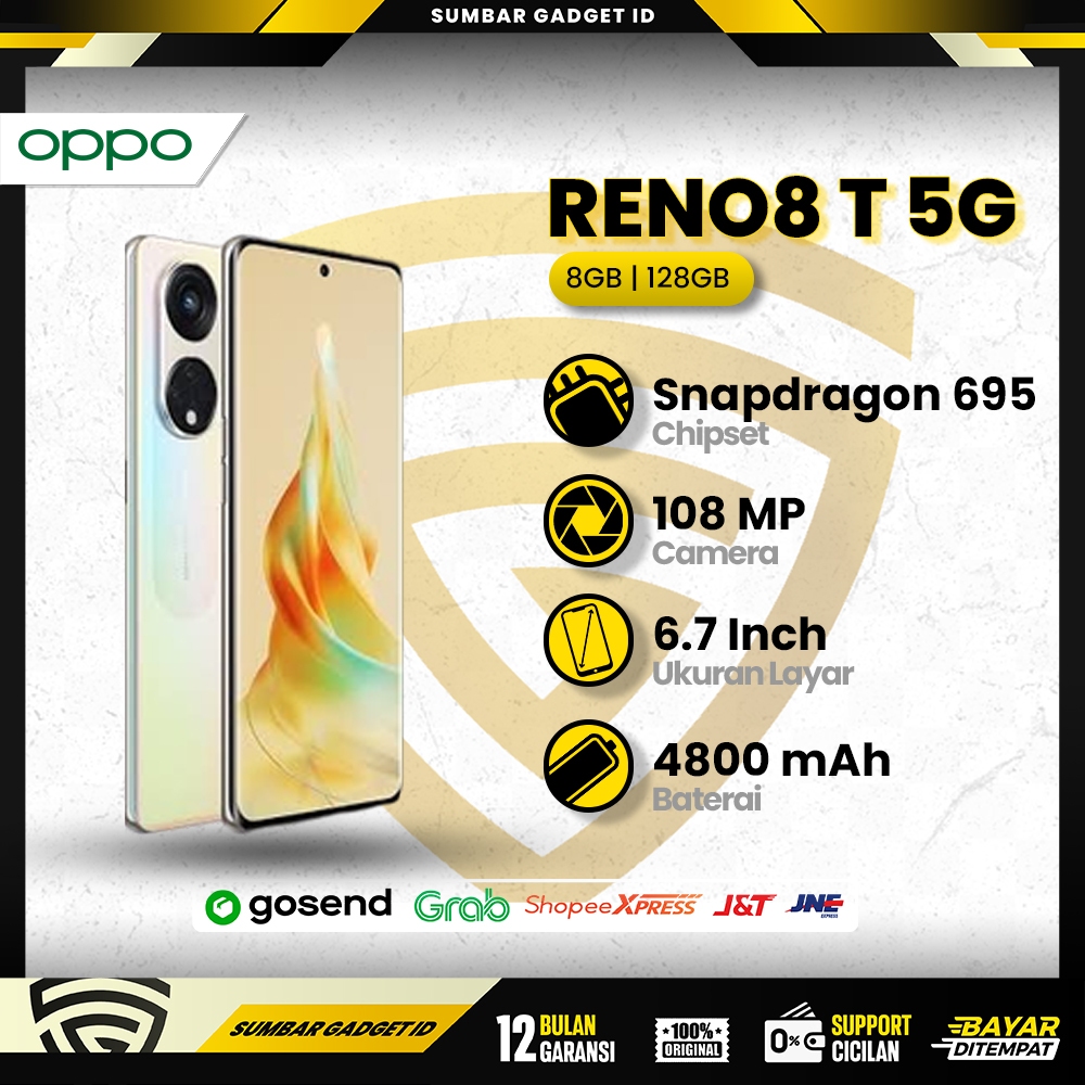 Jual OPPO RENO 8T 5G,RAM 8/128GB ( +8GB EXTENSION RAM ) OPPO RENO8 T ...