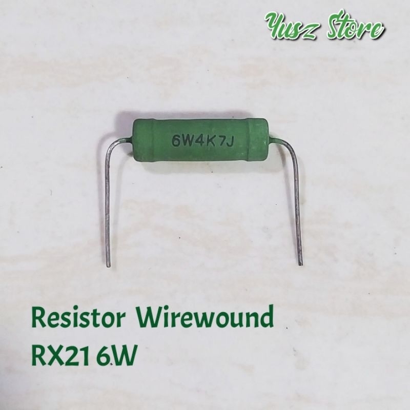 Jual Resistor Wirewound 4k7 5k6 6w RX 21 Hijau 5 6K 6 Watt Shopee