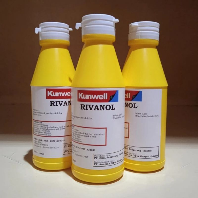 Jual rivanol 100 ml kunwell | Shopee Indonesia