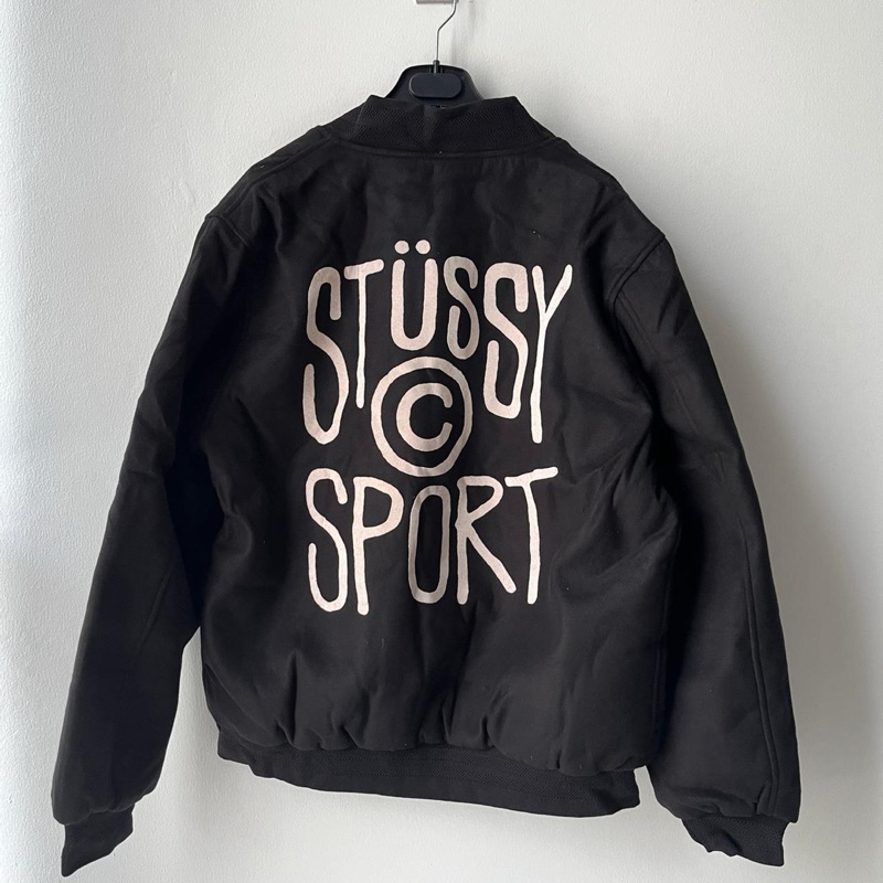 stussy sports varsity jacket