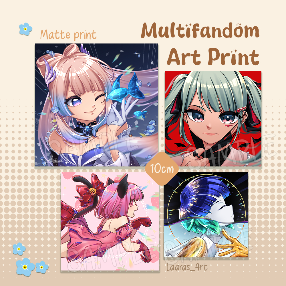 Jual Art Print multi fandom - Genshin impact - Tokyo mew mew - Vocaloid ...