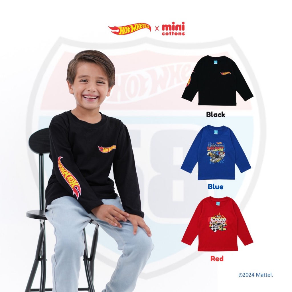 Completo Maglietta E Pantaloncini Hot Wheels Per Bambini | 100% Cotone, Con Licenza Ufficiale, Per Estate E Gioco